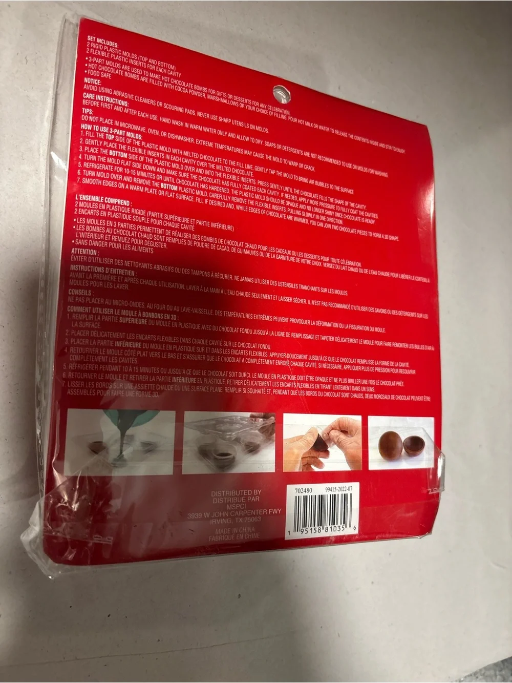 Celebrate It Clear 3-Part Baking Mold - Clear for baking treats NWT